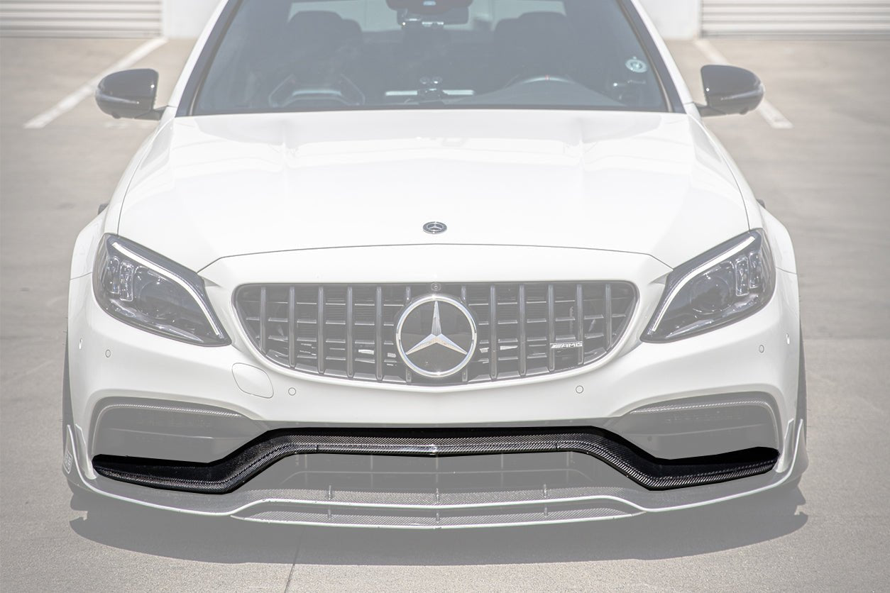 2015 - 2021 Mercedes Benz W205 C63&S AMG Carbon Fiber Front Bumper Trim Set (4pcs)